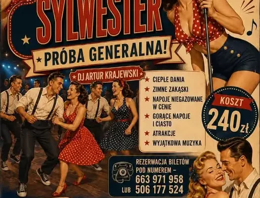 Szubin: Sylwester – Próba Generalna w rytmie pin-up i rock’n’rolla