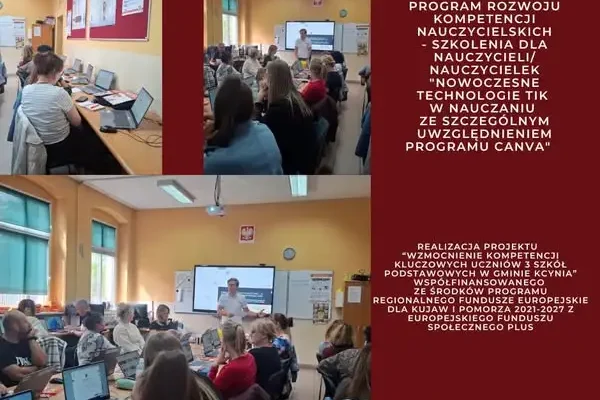 Kcynia: nauczyciele zakończyli szkolenia z TIK i Canvy