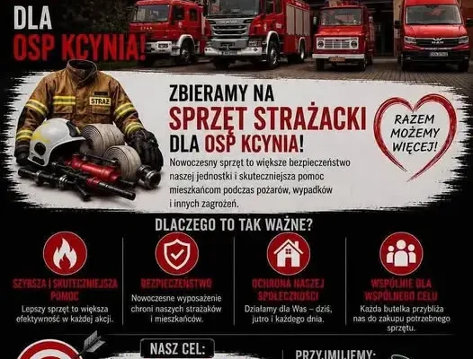 Butelkowa Akcja w Kcyni – strażacy z OSP czekają na mieszkańców