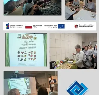Seniorki z Dębowa na warsztatach zdrowego gotowania w Minikowie