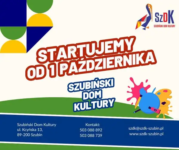 Szubiński Dom Kultury wznawia zajęcia stałe – harmonogram na październik