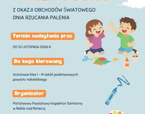 Konkurs plastyczny dla uczniów klas I-III z powiatu nakielskiego. Prace do 10 listopada