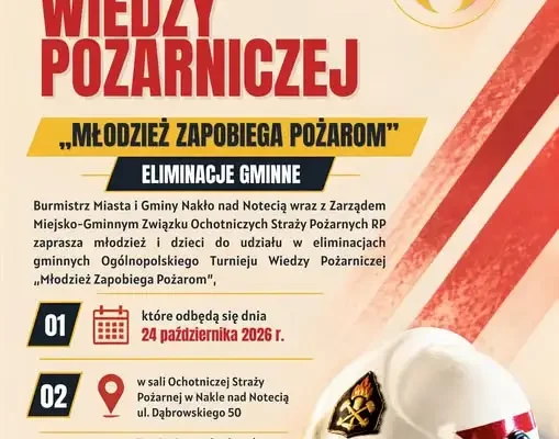 Turniej wiedzy pożarniczej w Nakle nad Notecią – zgłoszenia do 9 października