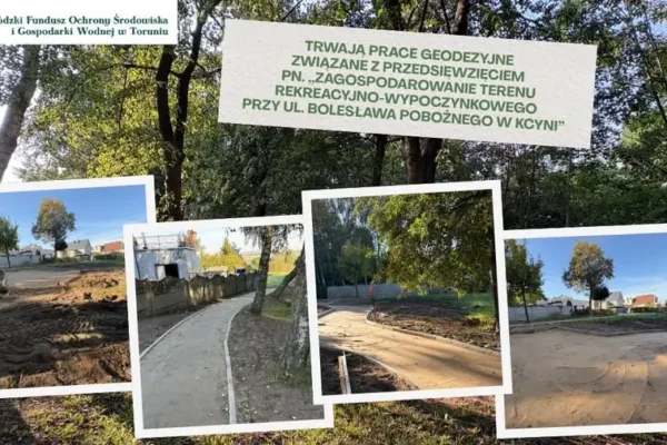 Nowa strefa rekreacji przy ul. Bolesława Pobożnego w Kcyni – trwają prace