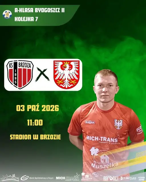 Orzeł Kcynia zagra w Brzozie. 7. kolejka bydgoskiej A-klasy