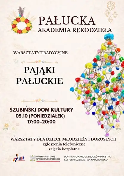 Pałucka Akademia Rękodzieła zaprasza na warsztaty tworzenia pająków
