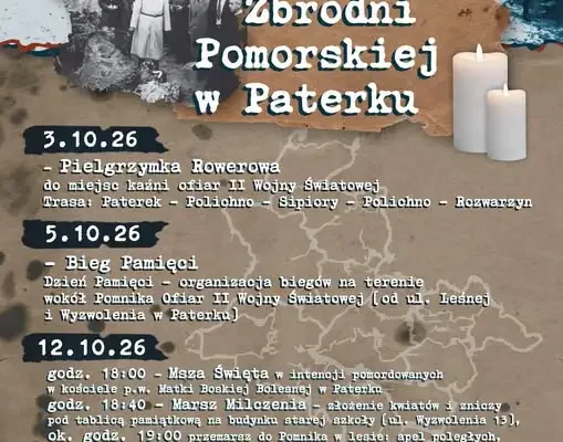 87. rocznica Zbrodni Pomorskiej w Paterku – cykl wydarzeń pamięci