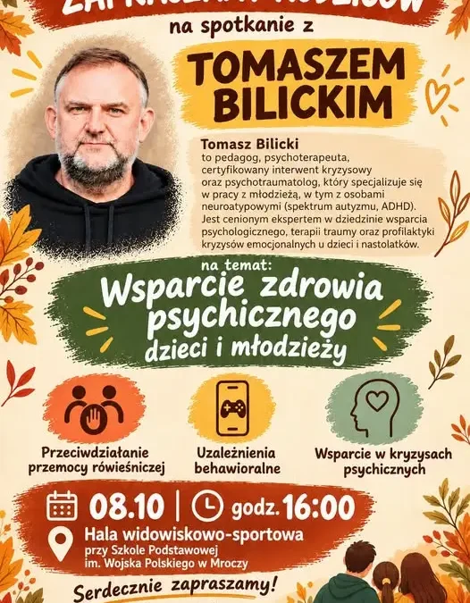 Mrocza: spotkanie dla rodziców o zdrowiu psychicznym dzieci już 8 października