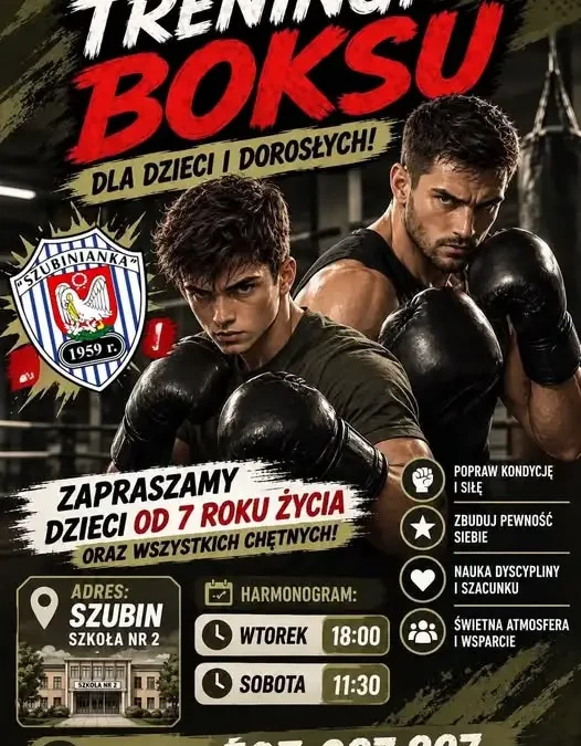 Zajęcia sportowe w Szubinie: buduj kondycję i pewność siebie