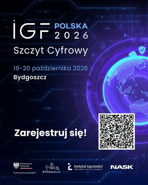 Szczyt Cyfrowy IGF Polska 2026 w Bydgoszczy – bezpłatna rejestracja trwa