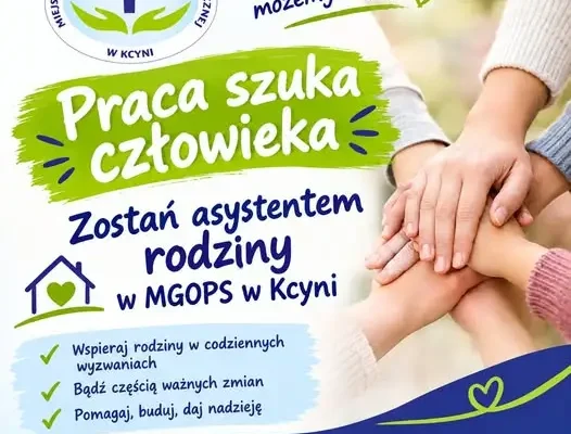 MGOPS w Kcyni szuka asystenta rodziny – trwa nabór