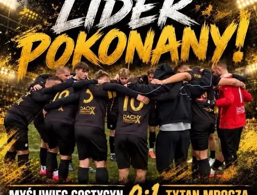 Tytan Mrocza pokonał lidera! Awans w tabeli klasy B