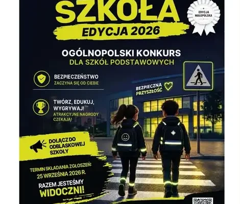 Konkurs plastyczny na projekt odblasku – „Odblaskowa Szkoła” 2026