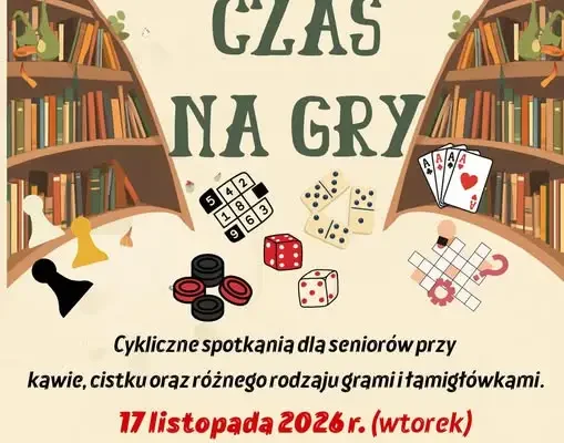 Kcynia: nowa inicjatywa dla seniorów „Pomiędzy regałami: czas na gry”