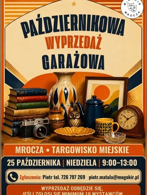 Wyprzedaż garażowa w Mroczy – 25 października na Targowisku Miejskim
