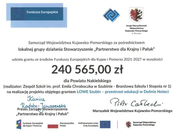 Ponad 1,4 mln zł na edukację dorosłych. Szubin i pięć innych szkół z grantami na LOWE