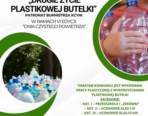 Gmina Kcynia ogłasza konkurs „Drugie życie plastikowej butelki”